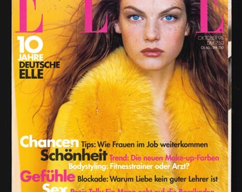 Elle Okt 1998 Deutsche Ausgabe Vintage Magazin