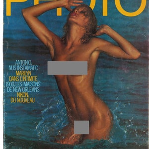 Foto no 121 Oct 1977 Francés Extranjero Original Vintage Fotografía artística Revista de moda Regalo Regalo de cumpleaños Filipacchi editor