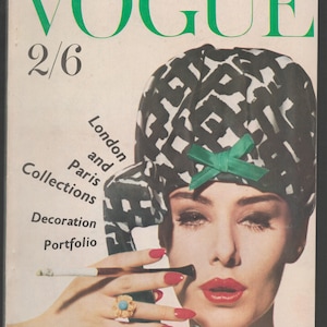 Vogue UK Early March 1960 Original Vintage Fashion Magazine Claude ...