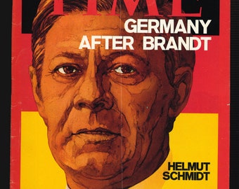 TIME MAY 20 1974 Vintage Magazine Germany After Brandt Helmut Schmidt 50th