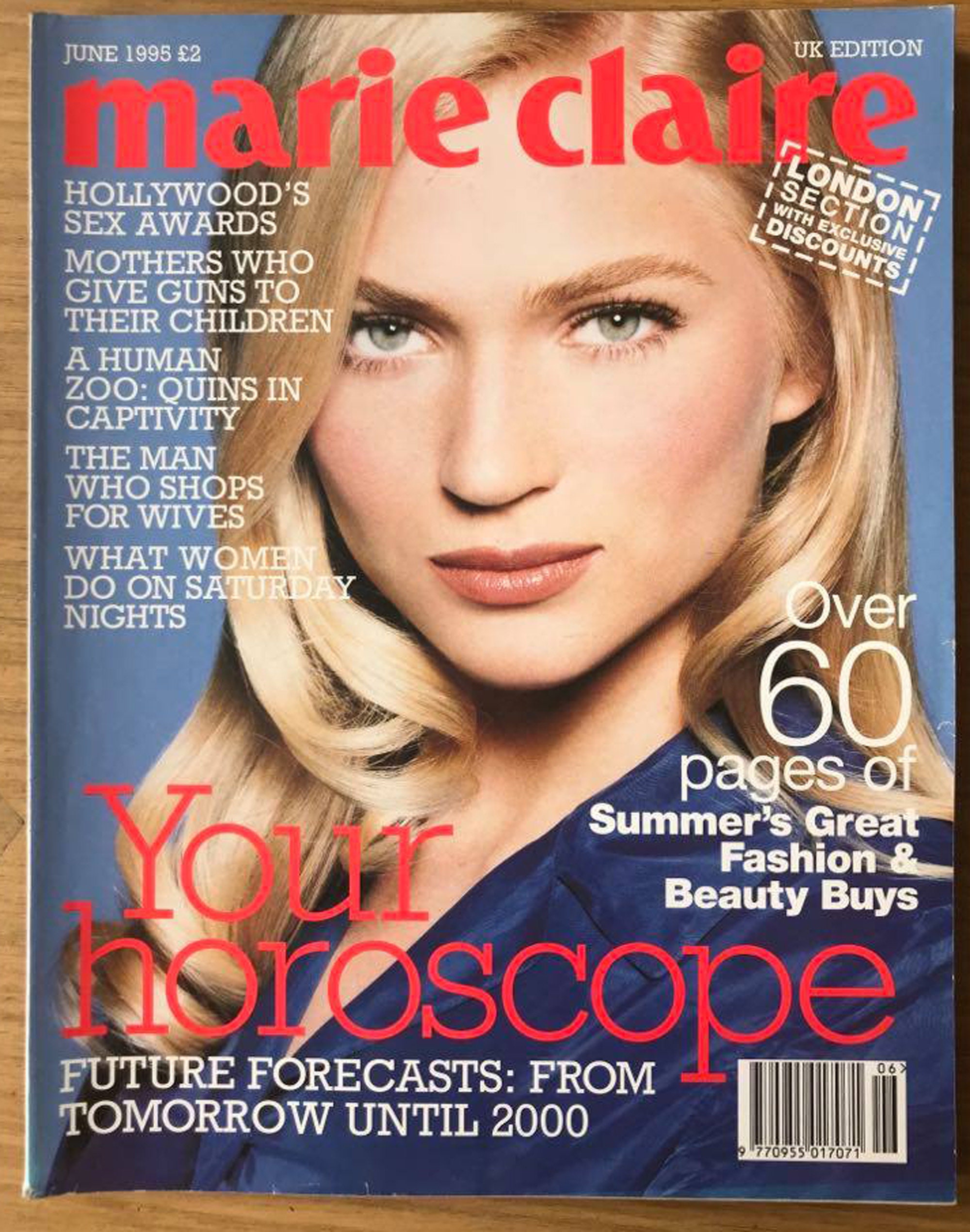 Marie Claire UK Edition June 1995 Original Vintage Fashion Magazine Gifts  Present Birthday - Etsy Israel