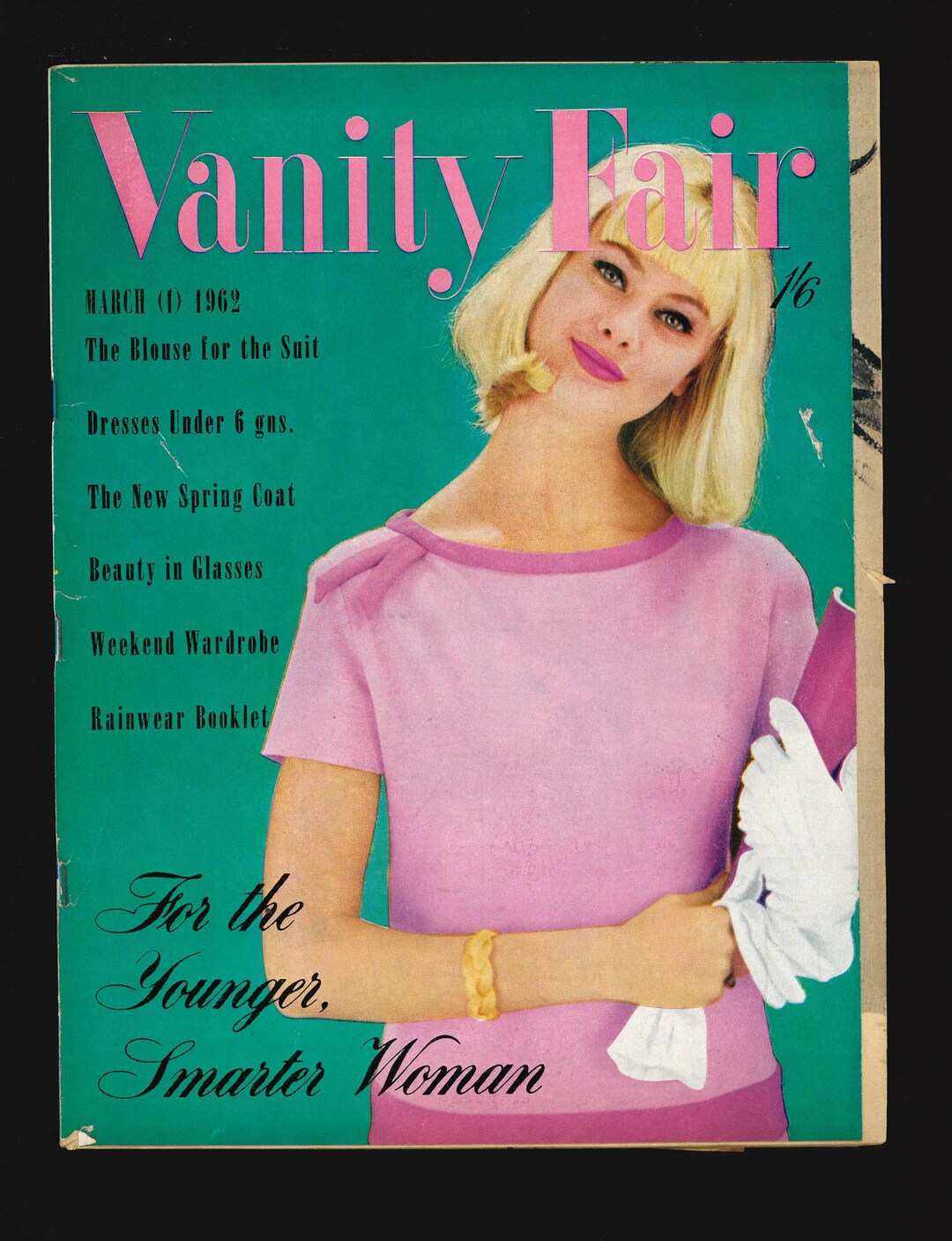 Vanity Fair March 1962 Rare Retro Vintage Original Fashion Etsy
