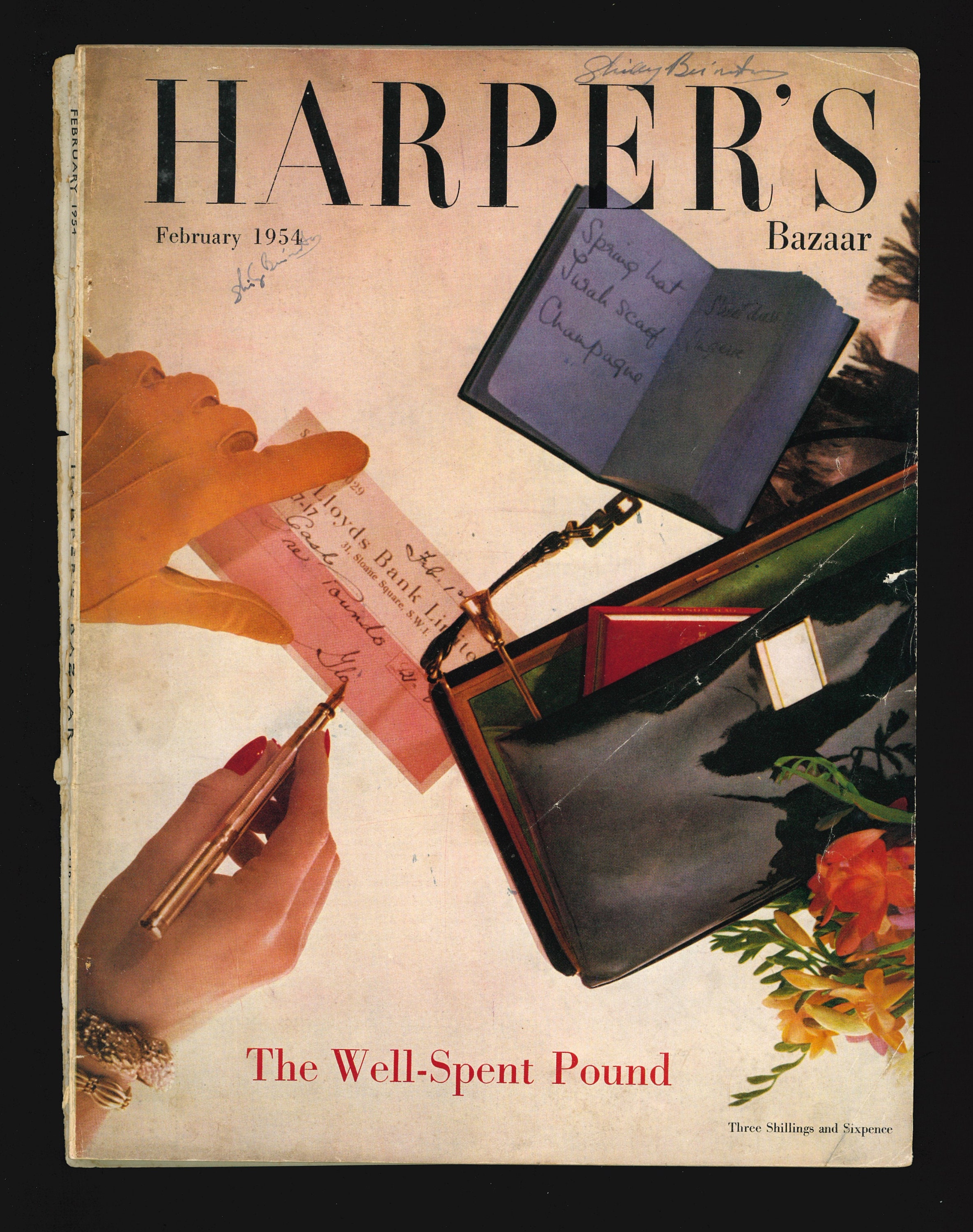 ヴィンテージ 雑誌 1954年 Harper's Bazaar 8月 s0724 雑誌 s0724 洋書