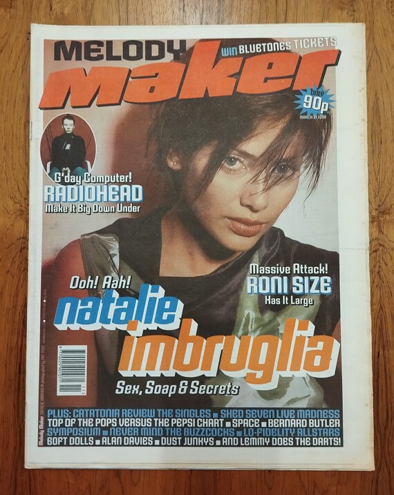 Melody Maker March 14 1998 British Pop Newspaper Natalie Imbruglia - Etsy