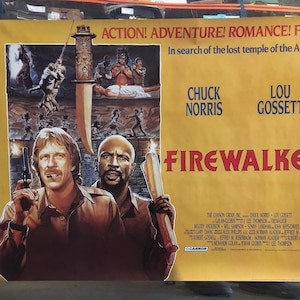 Firewalker, 1986 British Quad Movie Poster