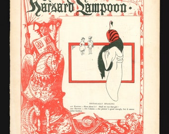 The Harvard Lampoon vol 64 no 9 Cambridge Feb 15 1913 Original Vintage Rare Magazine