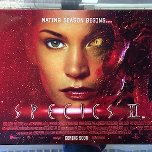 Species 2, 1998 - Teaser British Quad Movie Poster