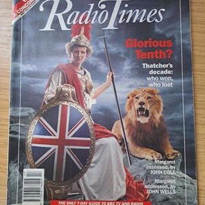 Radio Times April 29- May 5 1989 Original Vintage Magazine  Margaret Thatcher