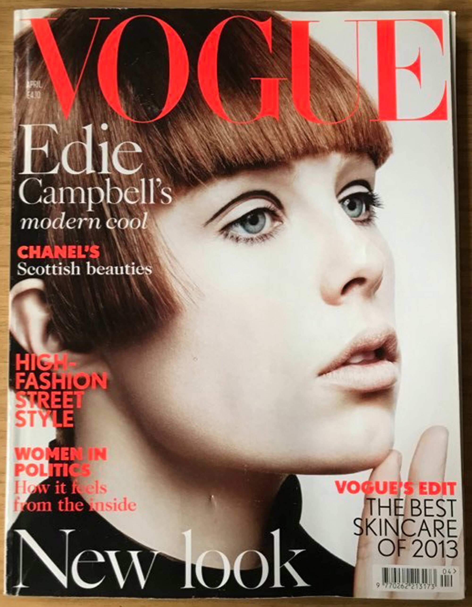 Vogue UK April 2013 British Original Fashion Magazine Gift
