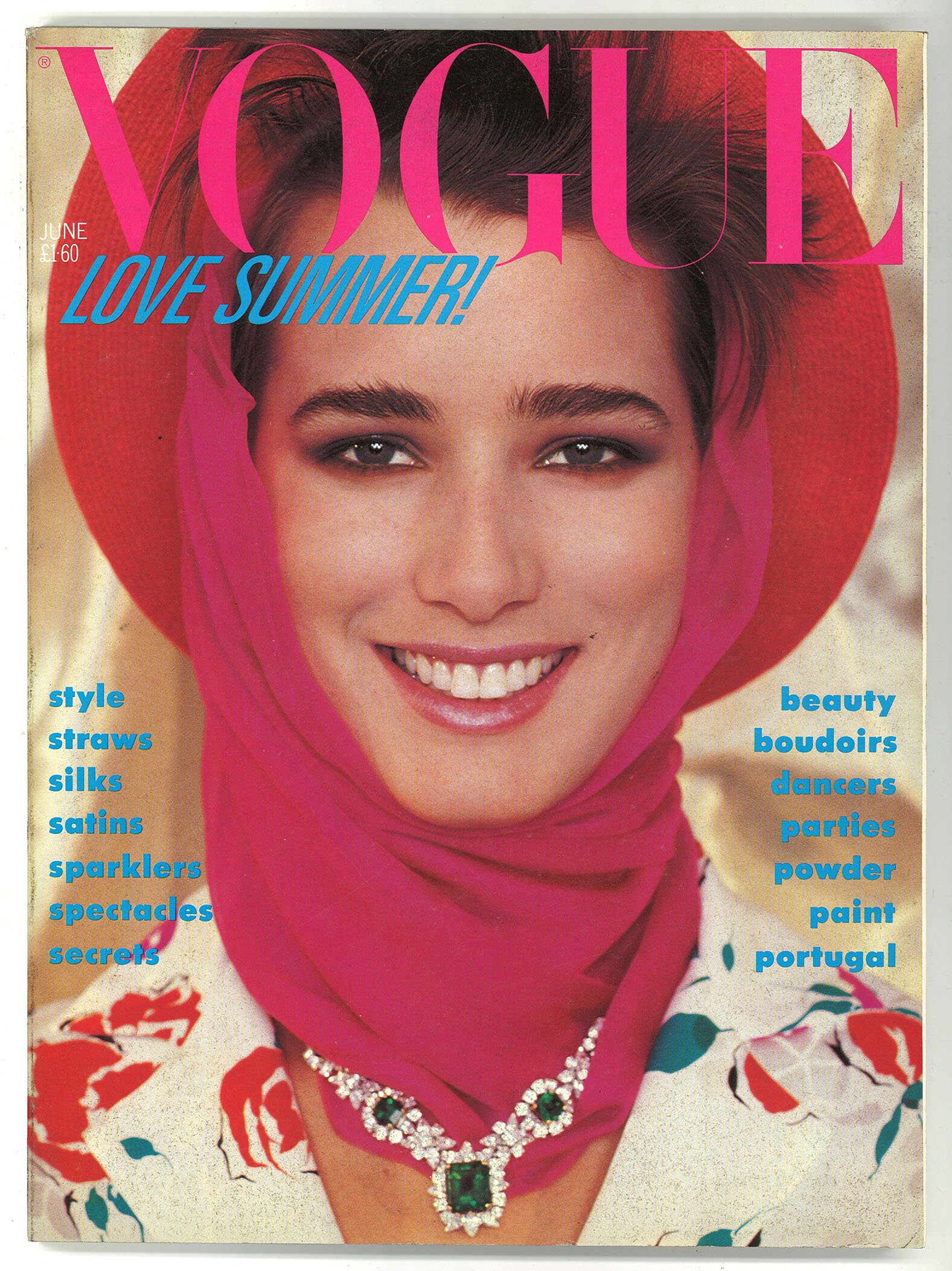 June 1991 /Vogue cover//ヴォーグ/アートポスター Vogue UK June 1984 British Original Vintage Magazine Suzanne