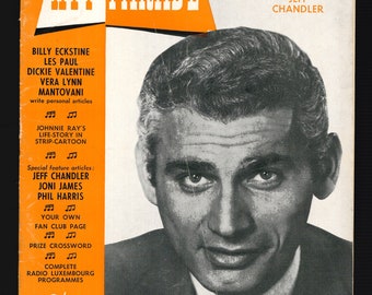 Hit Parade Vol 1 No 8 gennaio 1955 Rivista originale Rock n Roll Jeff Chandler