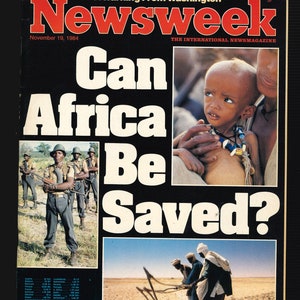 Newsweek Magazine November 19 1984 Can Africa Be Saved? Cartier Advert 40th