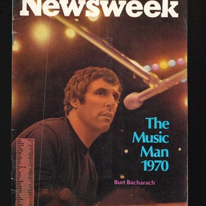 Newsweek June 22 1970 Original Vintage Magazine The Music Man 1970 Burt Bacharach
