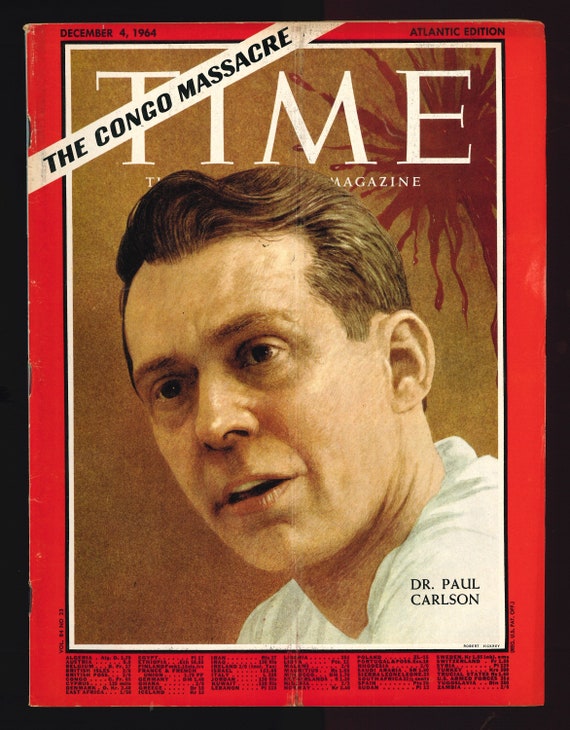 Time Atlantic Edition Dec 4 1964 Dr Paul Carlson 60th - Etsy Israel