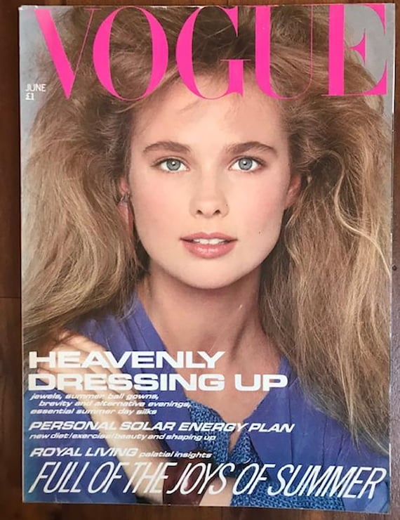 Vogue UK June 1981 British Original Vintage Fashion Magazine Nancy