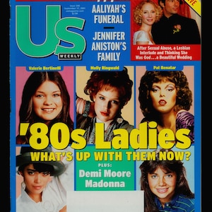 US weekly Sept 17 2001 Original Celebrity and Entertainment Magazine &#39;80&#39;s Ladies