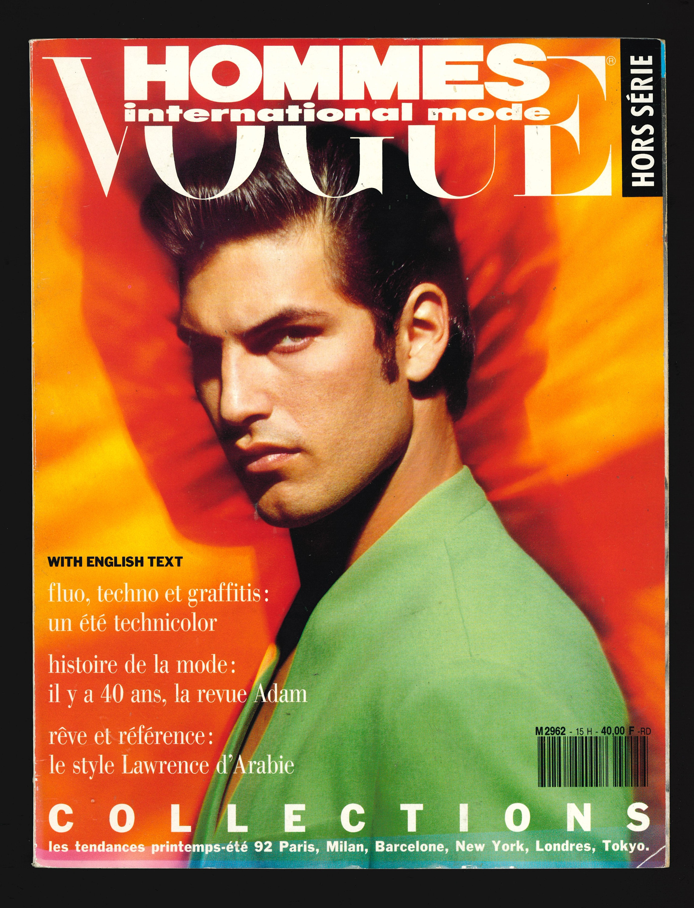 Vogue Hommes International mode printemps-été 1992 Magazine de mode  original français