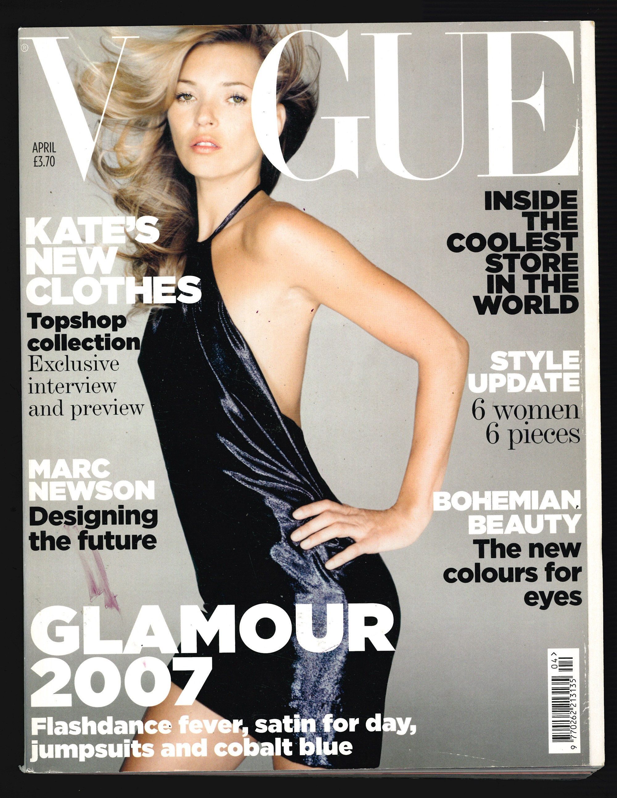Vogue April 2007 British Original Vintage Fashion Magazine Cover Vogue April 2007 British Original Vintage Fashion Magazine Cover