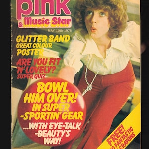 Pink & Music Star issue 111 May 10 1975 Original Vintage Teen Magazine