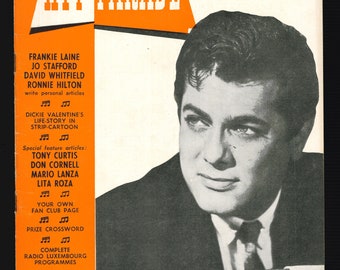 Hit Parade Vol 1 No 10 Mar 1955 Rivista originale Rock n Roll Tony Curtis