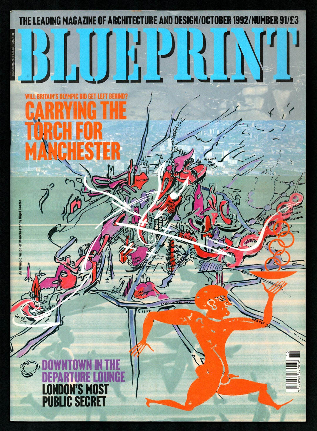 Blueprint No 91 Oct 1992 Architecture and Design Magazine - Etsy