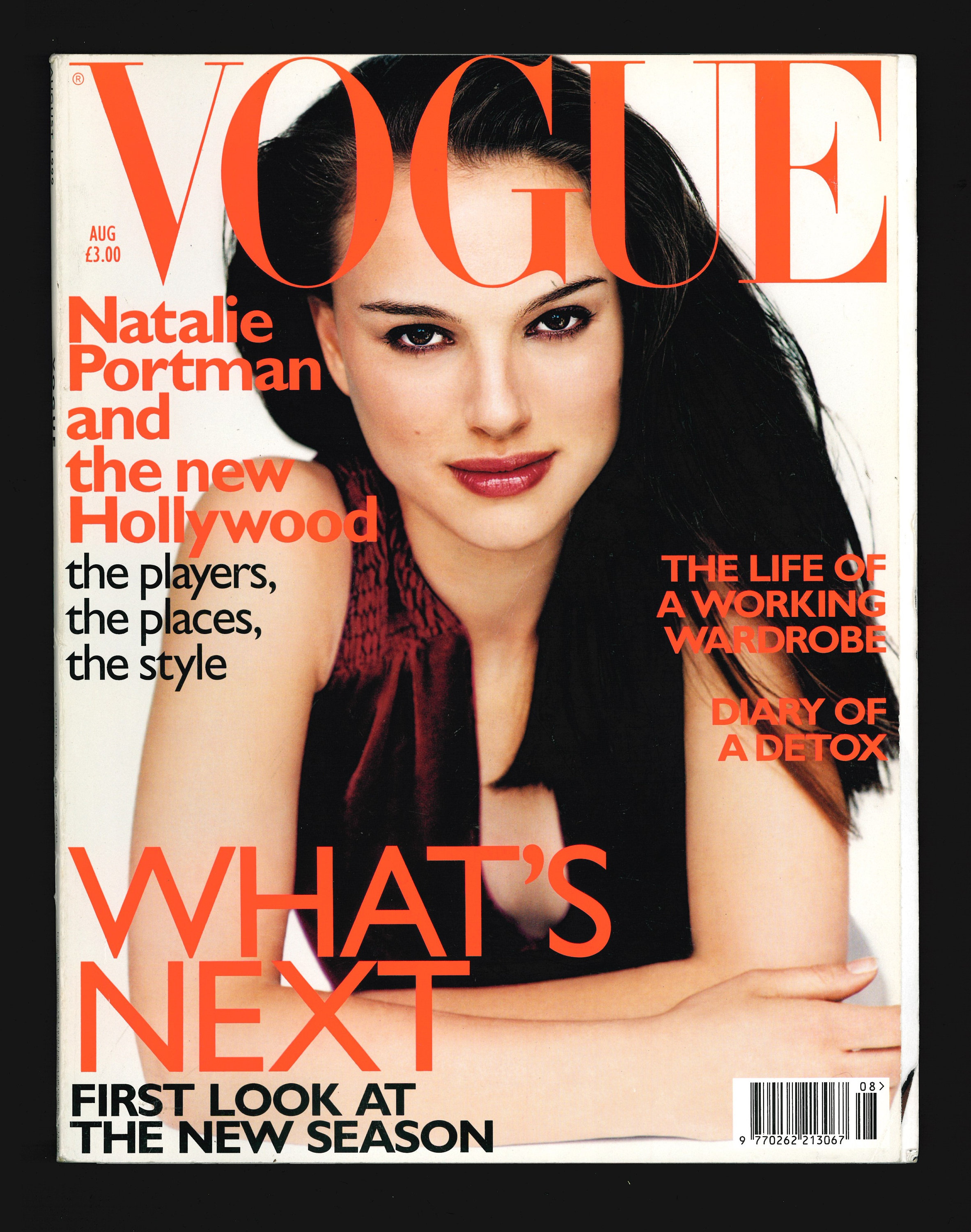 Vogue UK Aug 1999 Original Vintage Fashion Magazine Natalie