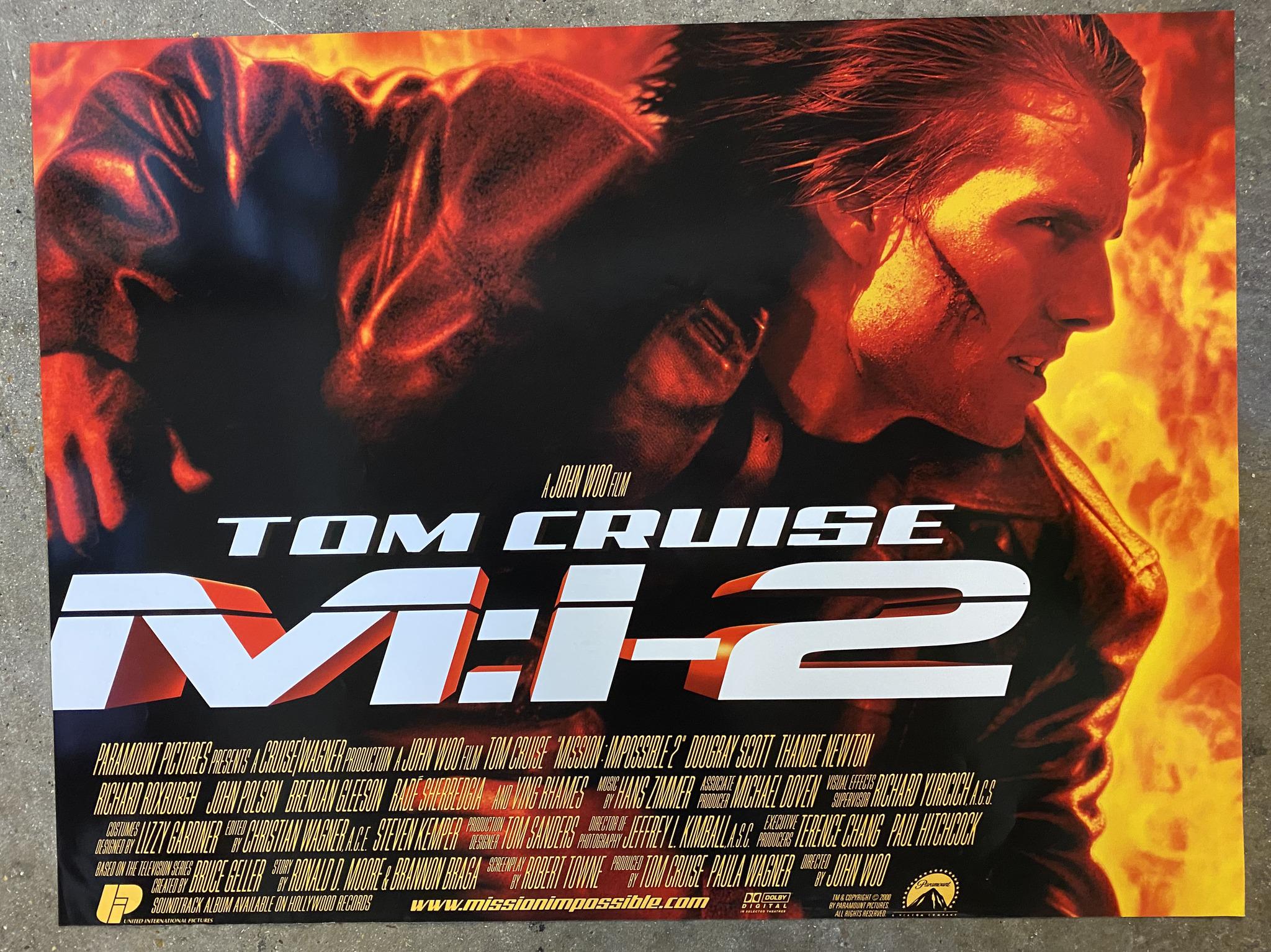 Mission Impossible 2, 2000 British Quad Movie Poster - Etsy