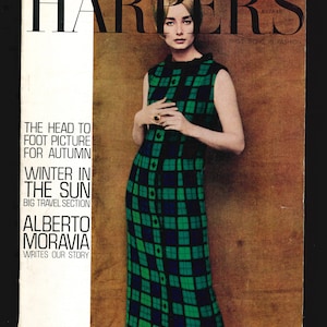 Harper&#39;s Bazaar UK Aug 1963 Original Vintage Rare Retro Fashion Magazine
