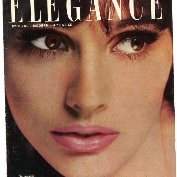 Elégance Octobre 1967 Hollandais Original Rare vintage Style Fashion Magazine Cadeau Cadeau Anniversaire