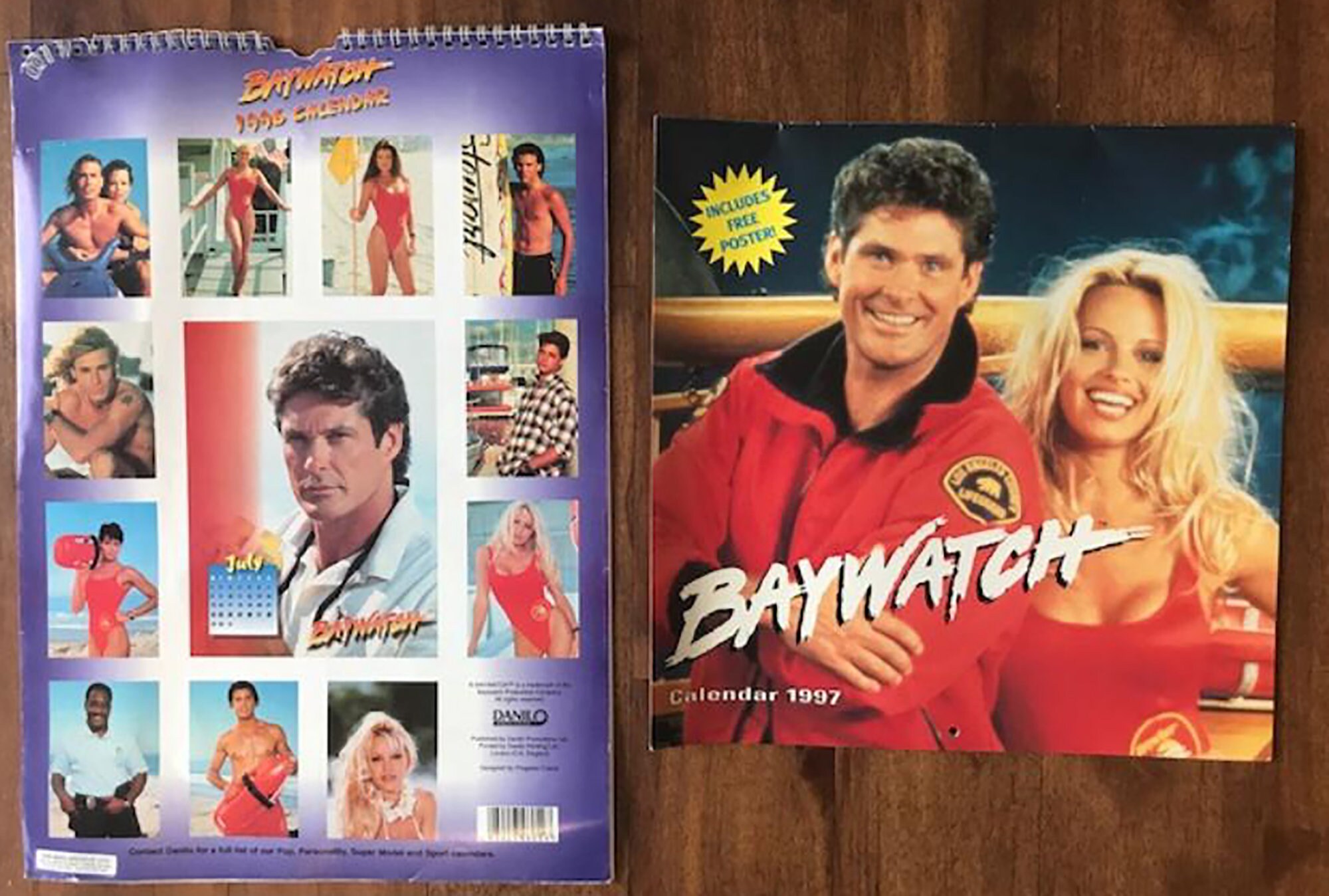 Baywatch Miscellaneous Collections Calendars and Coloured Etsy