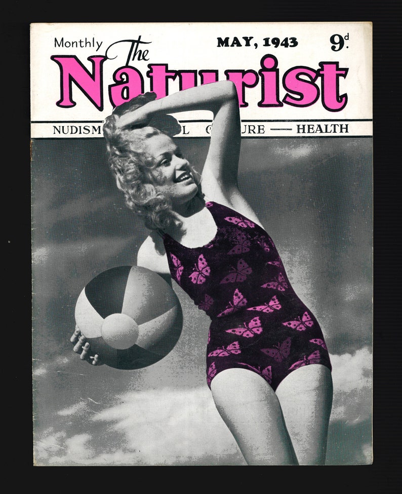 The Naturist May 1943 Original Vintage Magazine Nudism Physical Culture