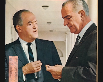 Newsweek 13 avr. 1964 Original vintage Magazine Lyndon Johnson 60e