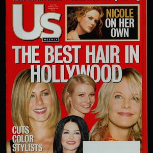 US weekly March 5 2001 Original Celebrity and Entertainment Magazine Best Hair in Hollywood