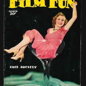 Film Fun Magazine No 599 março de 1939 Original Vintage Raro Retro