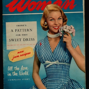 Frau UK Juni 15 1957 Original British Vintage Weekly Magazine