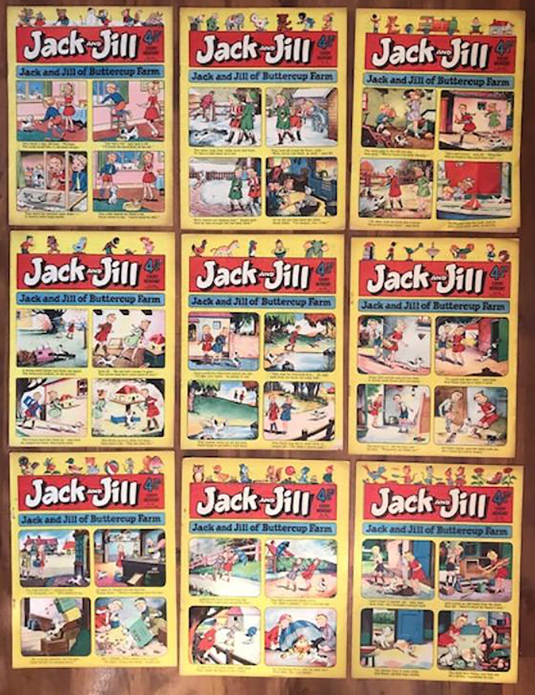 Jack and Jill of Buttercup Farm 1957 Lot X 51 Copies Drawn by Hugh