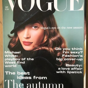 Vogue Sept 1993 UK Original British Vintage Fashion Magazine Autumn Collections
