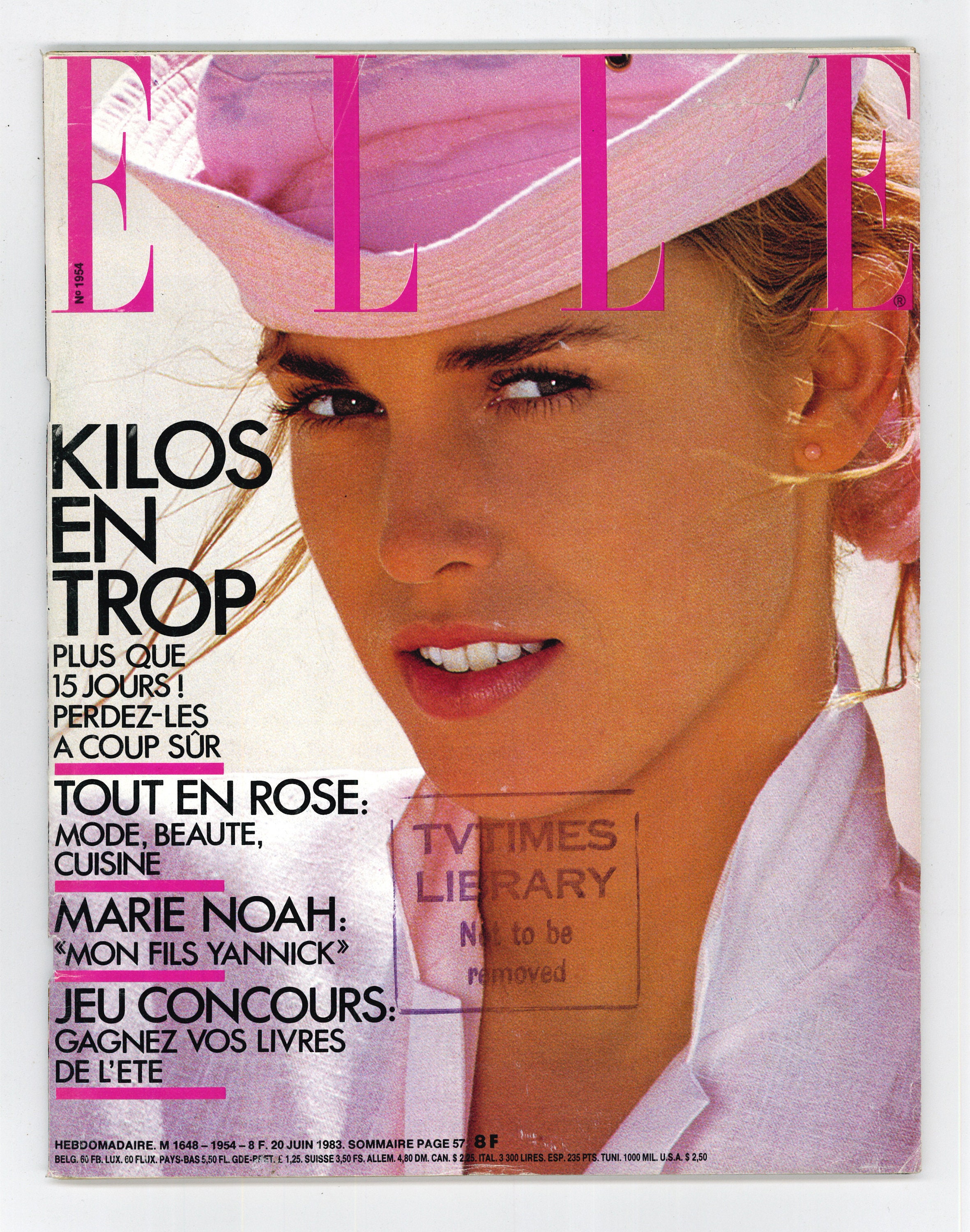 ELLE 1983年3月号 Elle June 20 1983 French Edition Vintage Magazine - Etsy