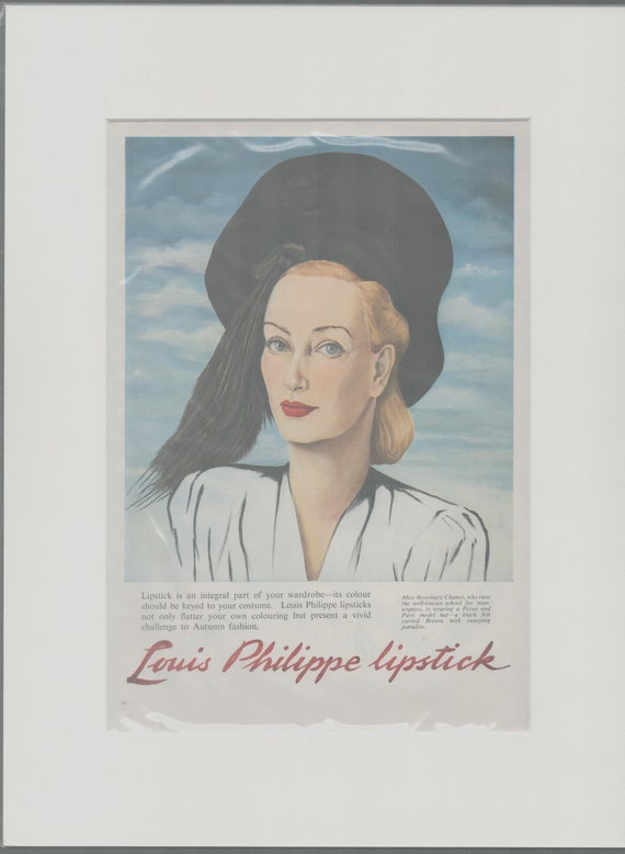 Louis Philippe Lipstick Original Tear Sheet Ideal for Framing 