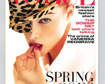 Vogue UK Feb 1998 Original Vintage Fashion Magazine Gwyneth