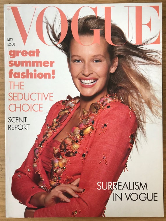 Vogue UK May 1988 British Original Vintage Fashion Magazine