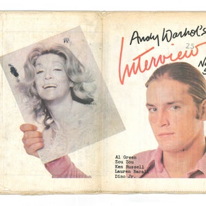 Andy Warhol&#39;s Interview Nov 1972 Fashion Entertainment Art