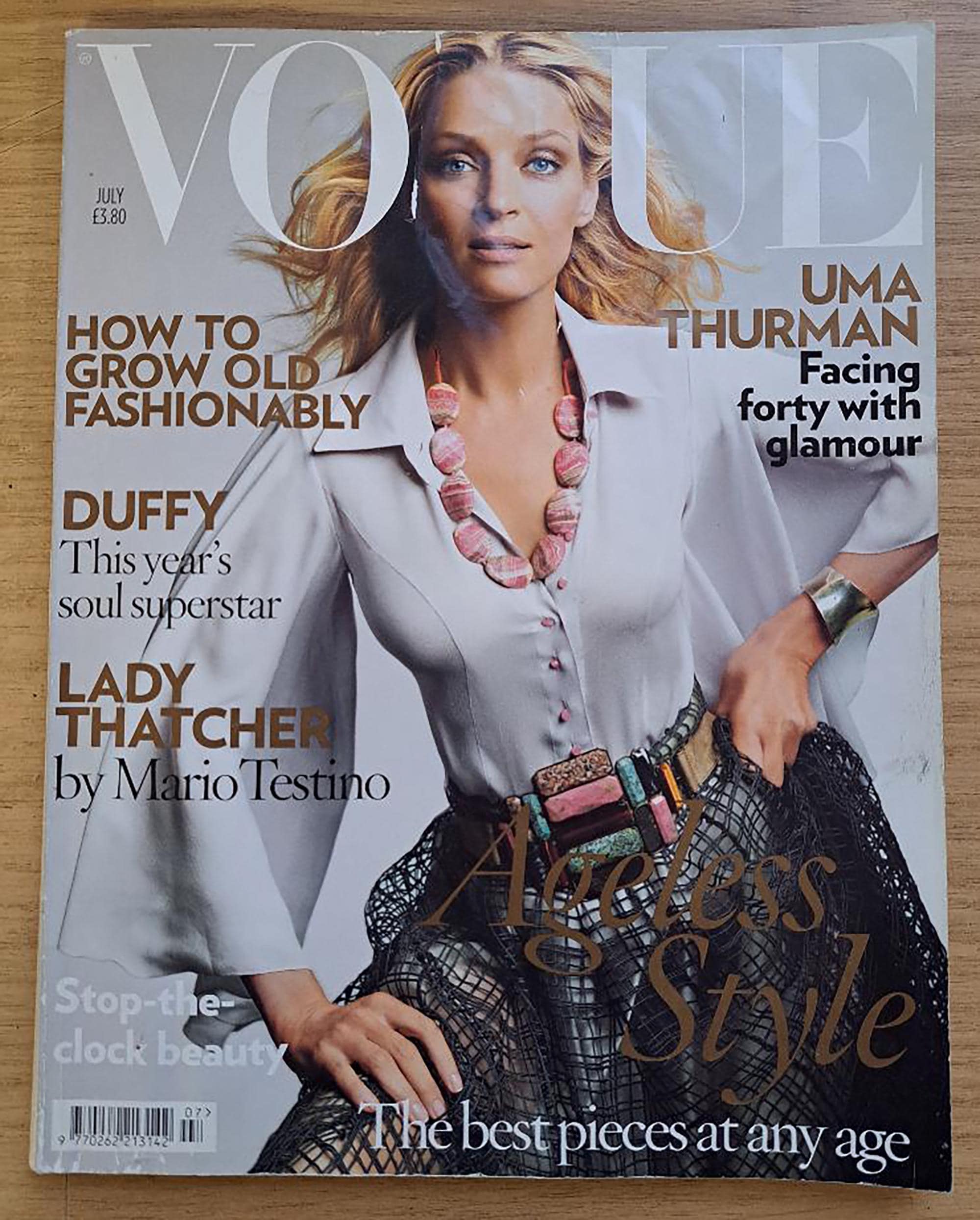 Vogue UK July 2008 British Original Fashion Magazine Cover
