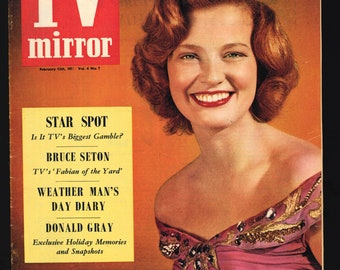 TV Mirror Vol 4 No 7 12 février 1955 Magazine original