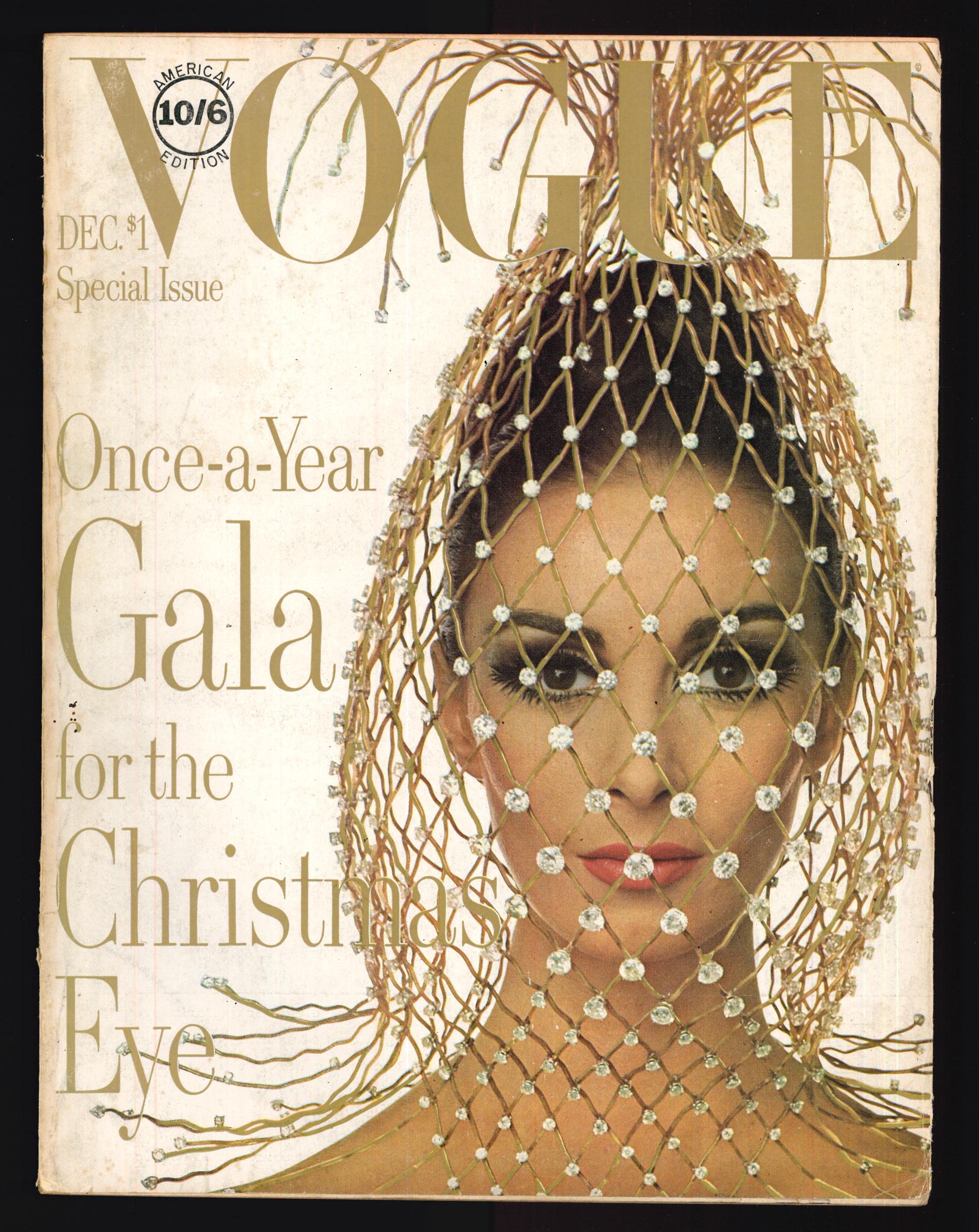 Vogue US Dec 1965 Original Vintage American Edition Fashion