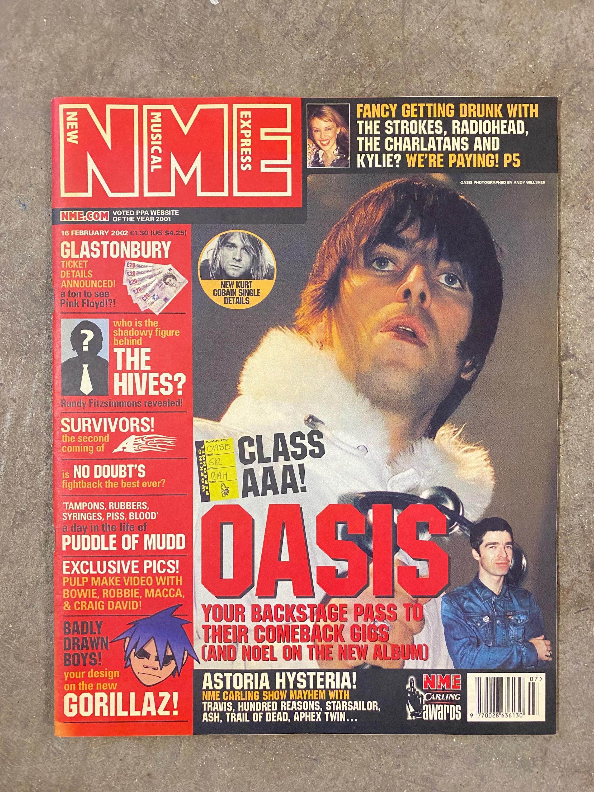 Oasis NME 2002 - 2003 Back Issues Liam Gallagher Noel