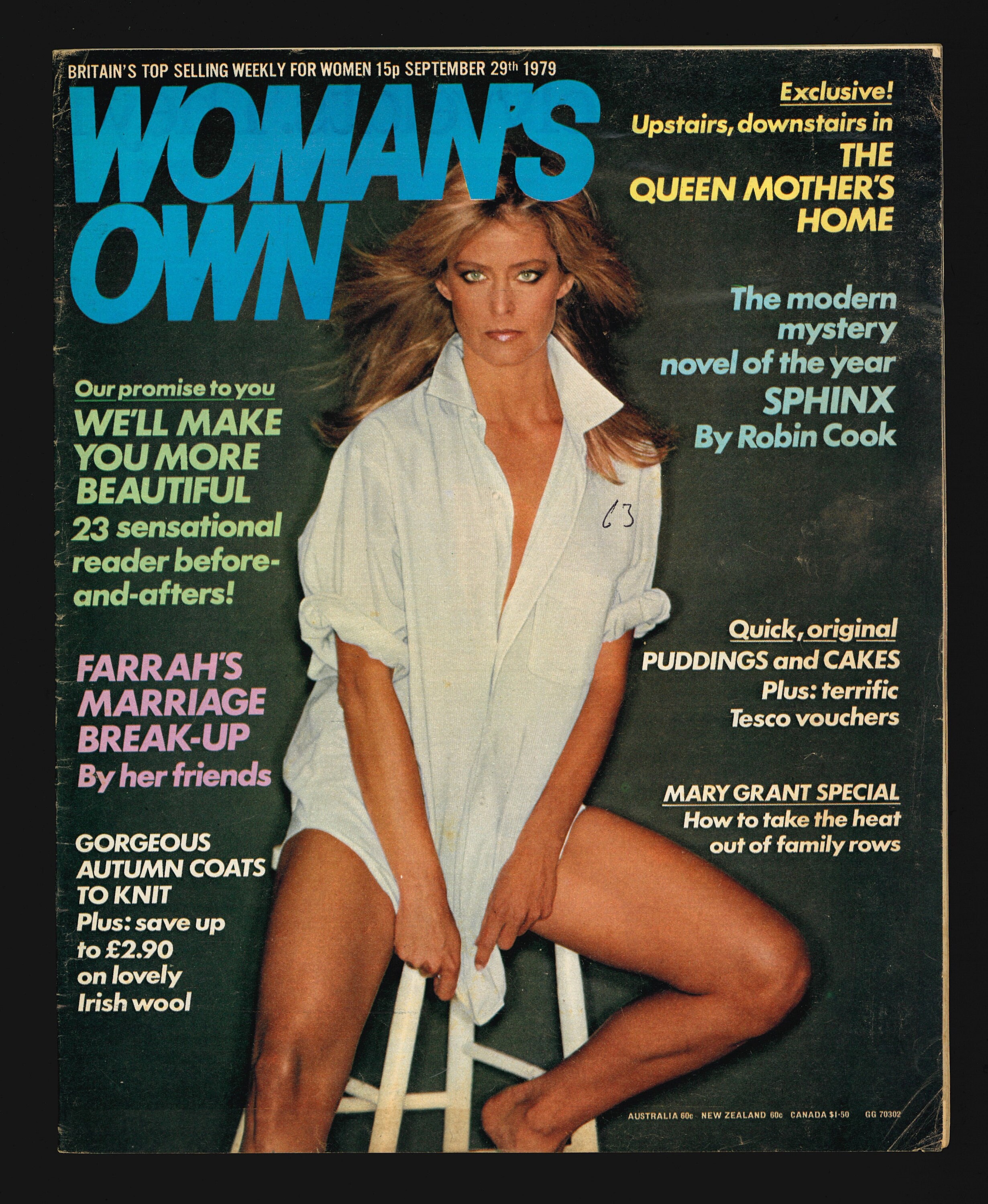 ポスター Woman's Own Sept 29 1979 Original British Vintage Weekly