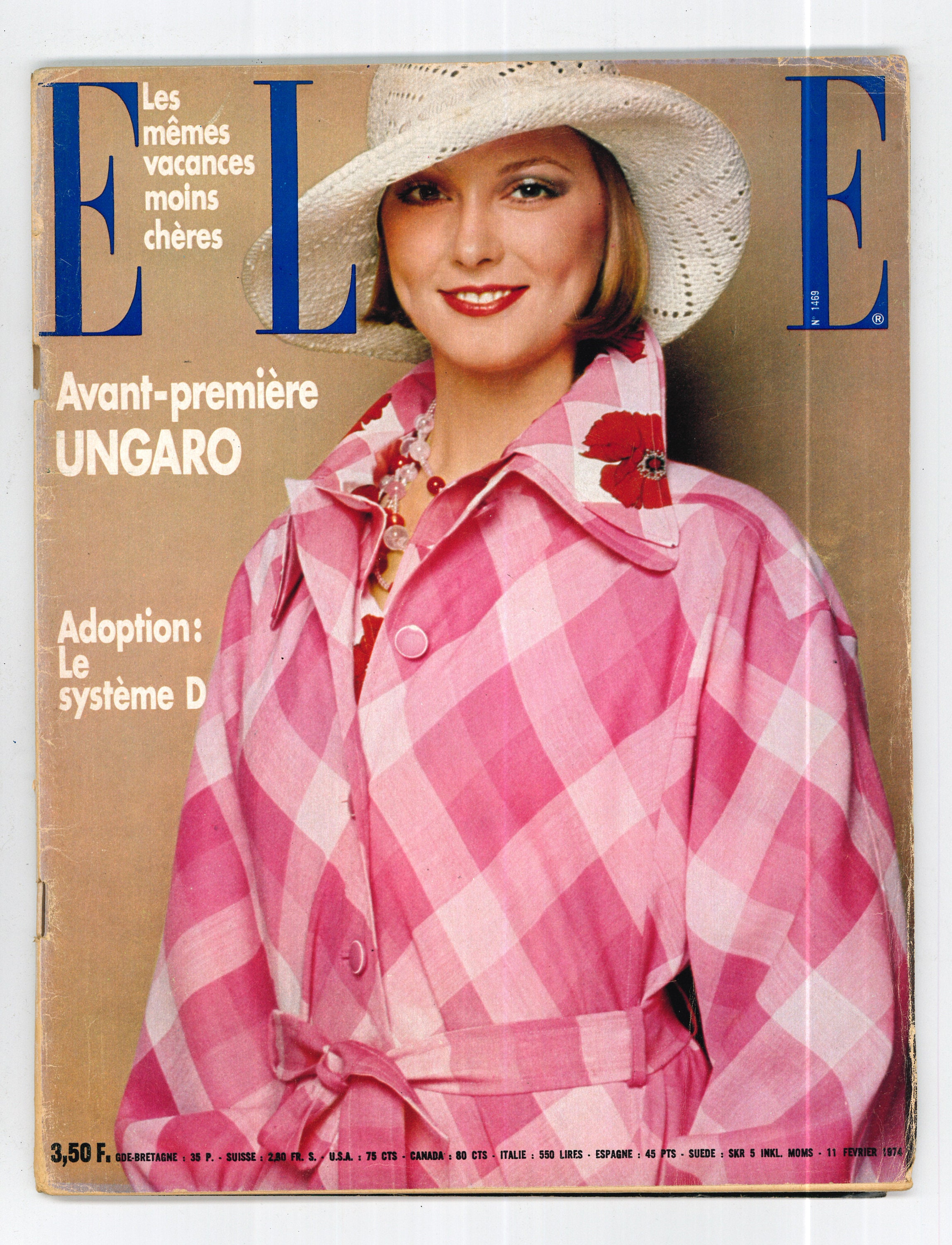 Elle Feb 11 1974 French Edition Vintage Magazine 50th - Etsy