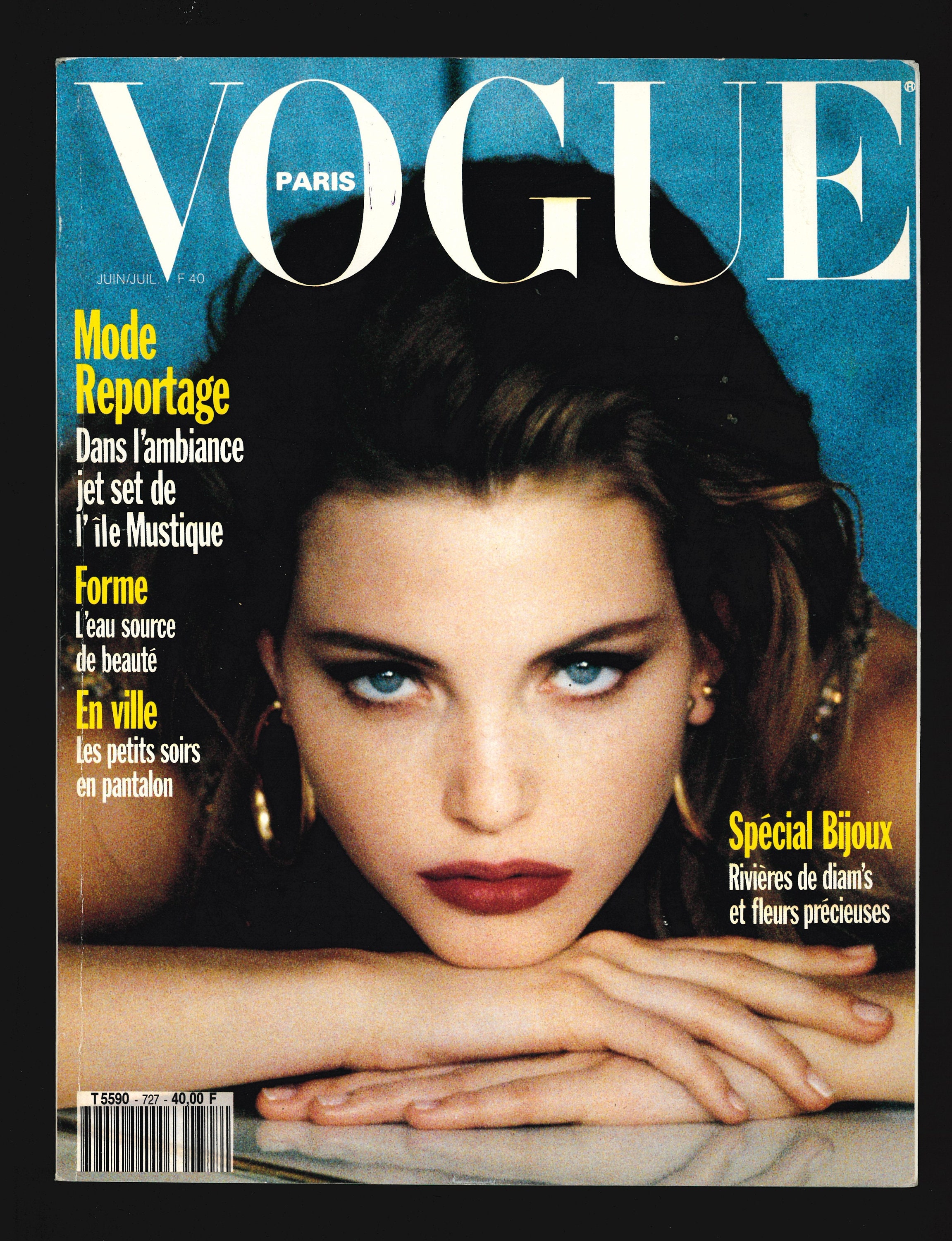 Vogue Paris June July 1992 Original Vintage Fashion Magazine