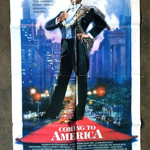 Coming To America, 1988 US 1 sheet Movie Poster Eddie Murphy